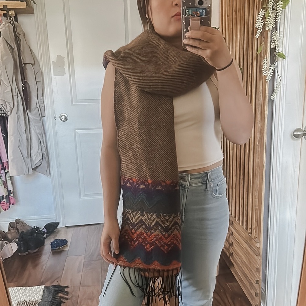 Bohemian Large Cozy‎ Long scarve. OS